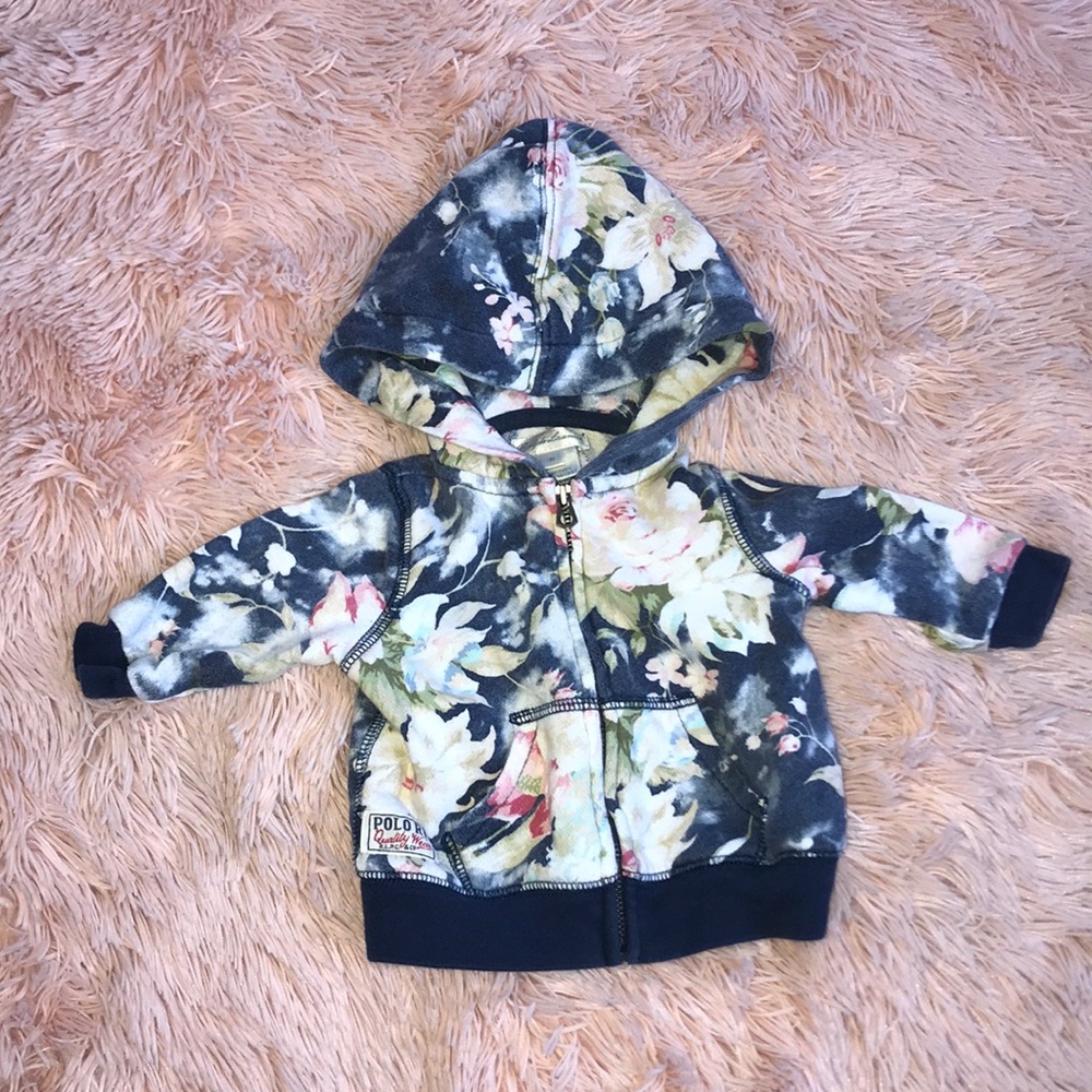 Baby Girl Ralph Lauren floral zip up